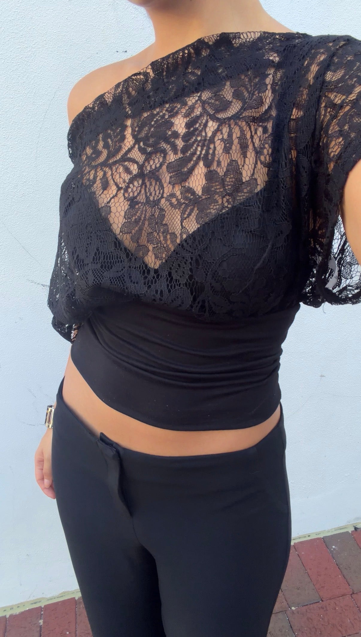 Anna Top with Lace Bodice