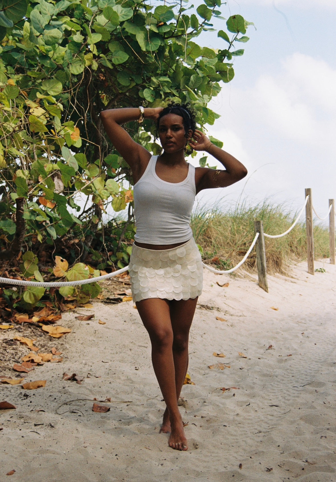 Shell Mini Skirt