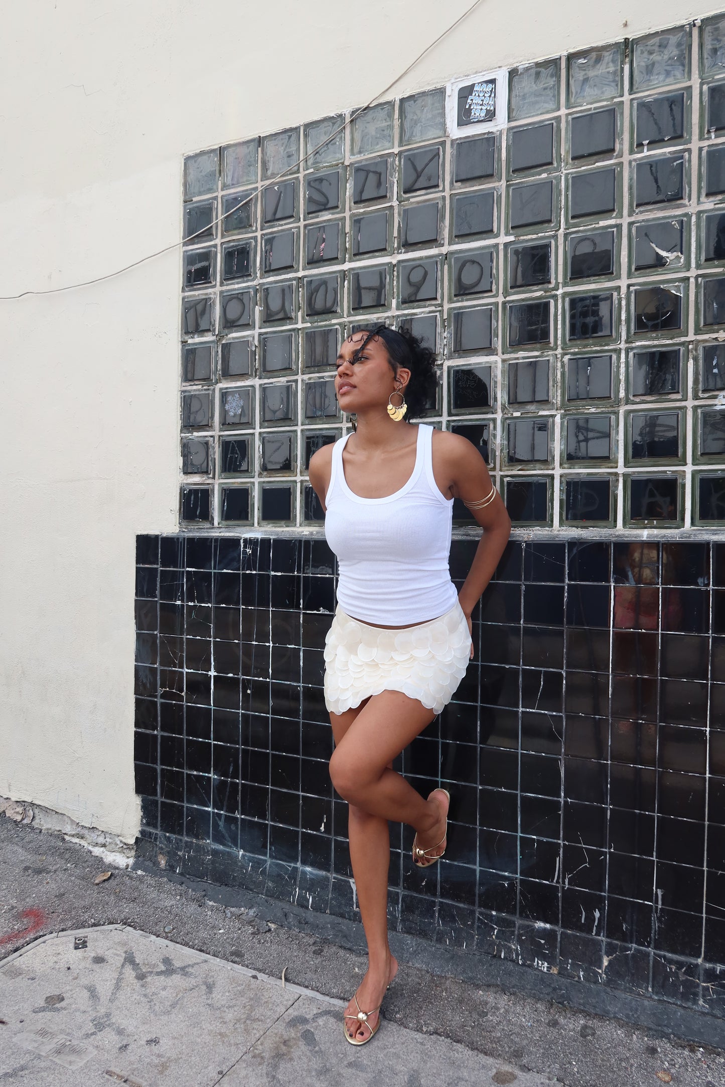 Shell Mini Skirt
