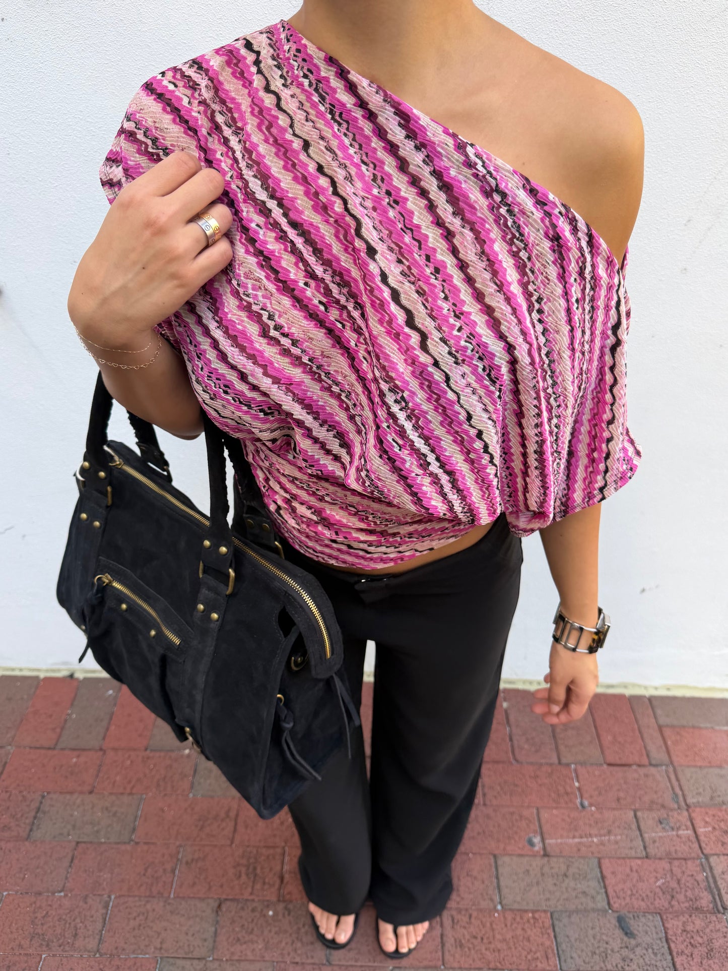 Anna Top Pleated Chiffon