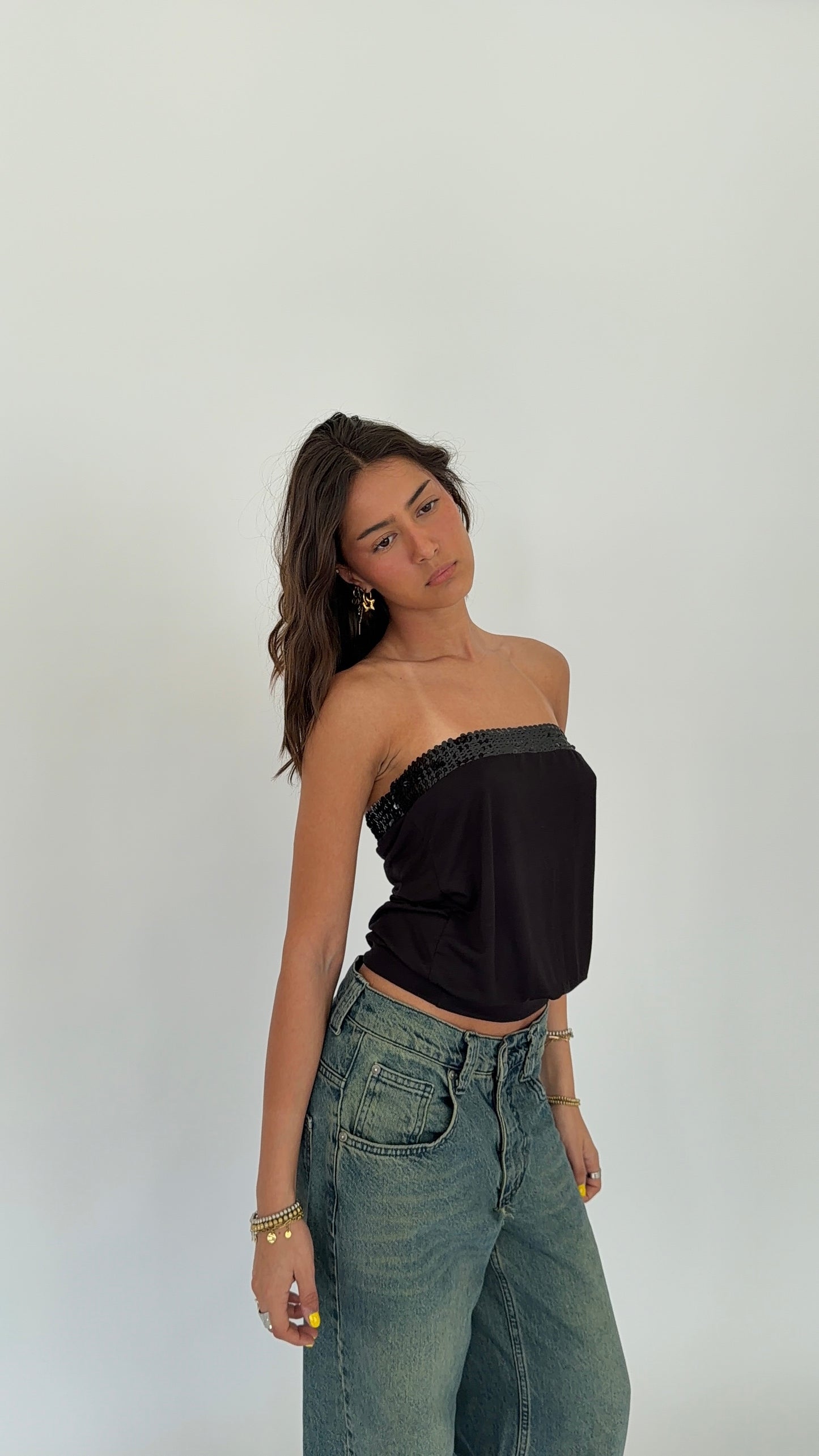 Sequin Tube Top