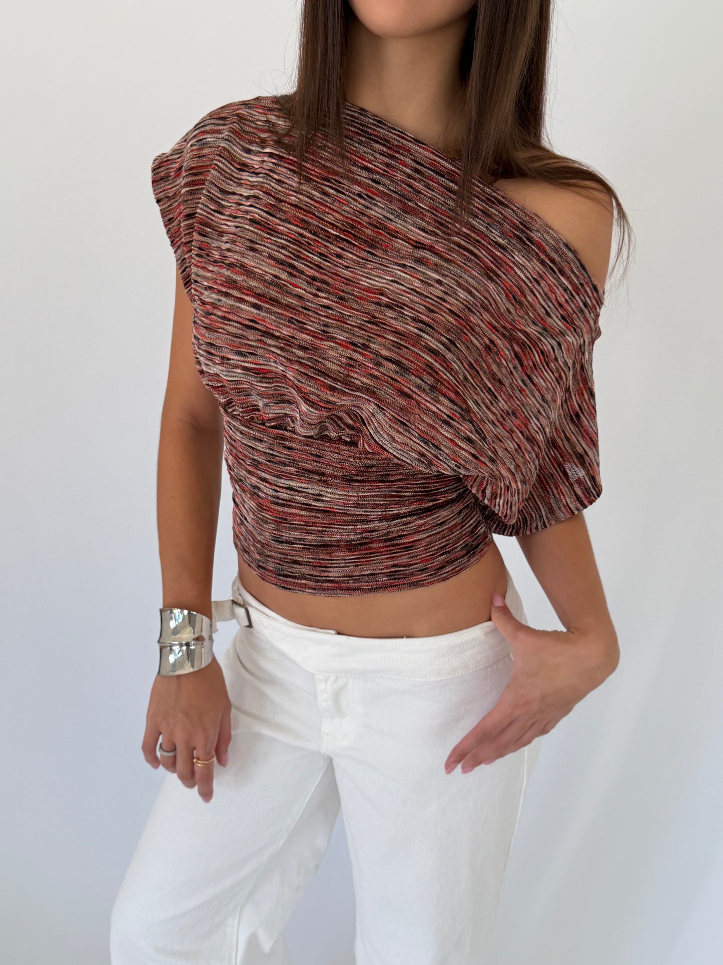 Anna Off Shoulder Pink Knit