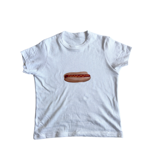 Hot Dog Baby Tee