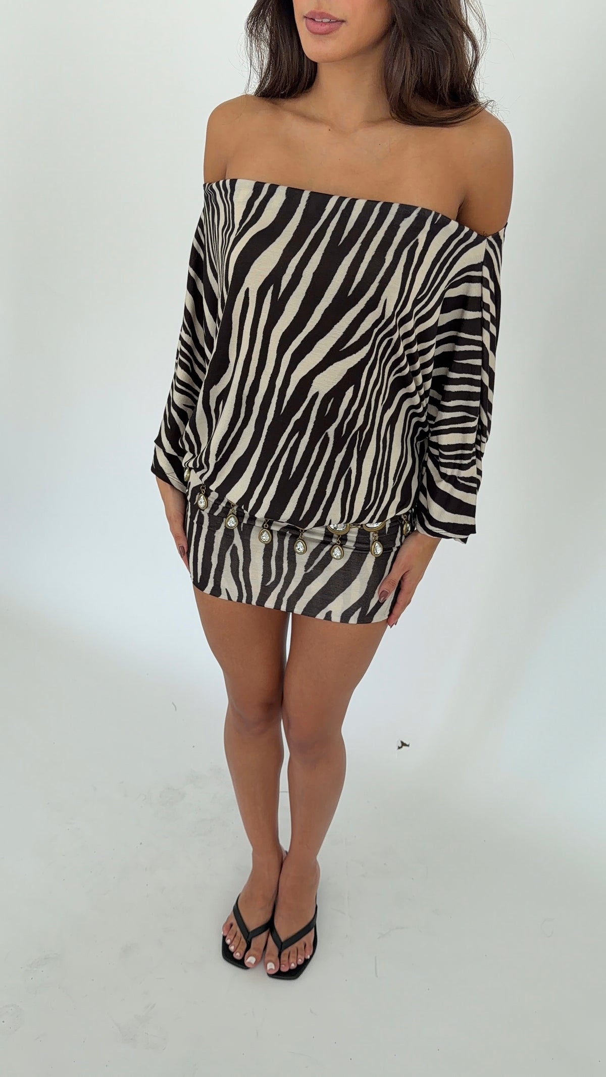 Anna Dress in Zebra