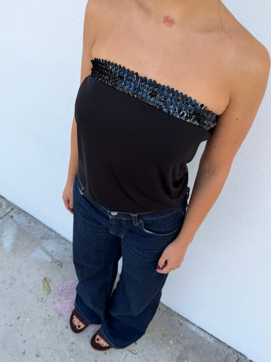 Sequin Tube Top