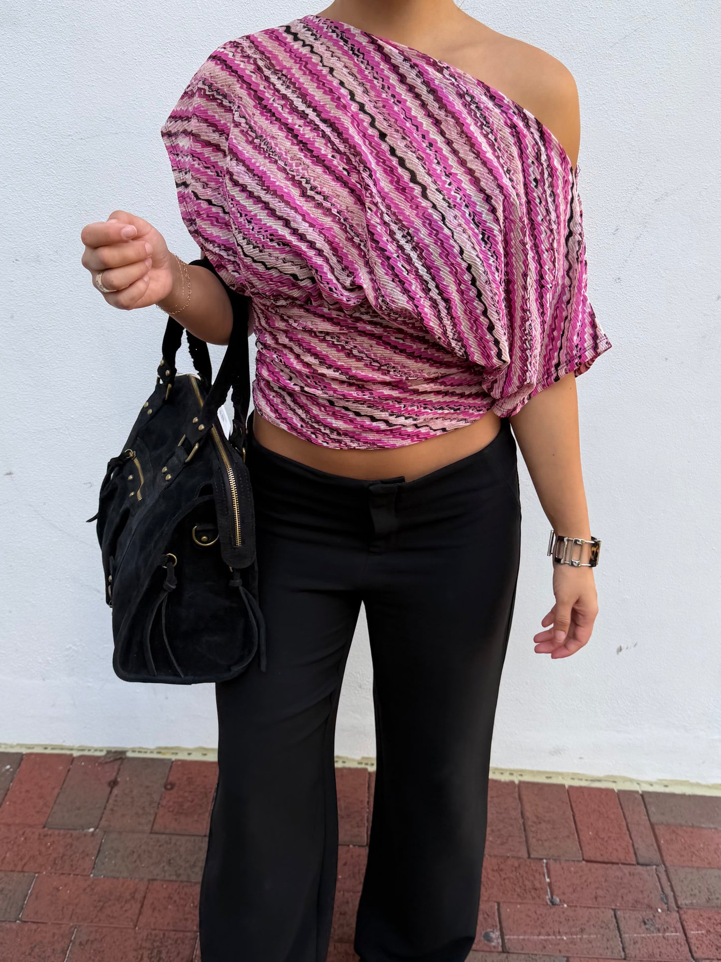 Anna Top Pleated Chiffon