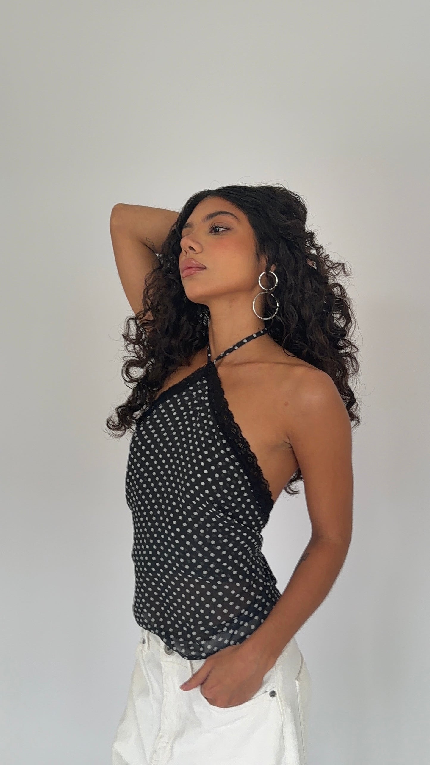 Gabriella Polka Dot Halter
