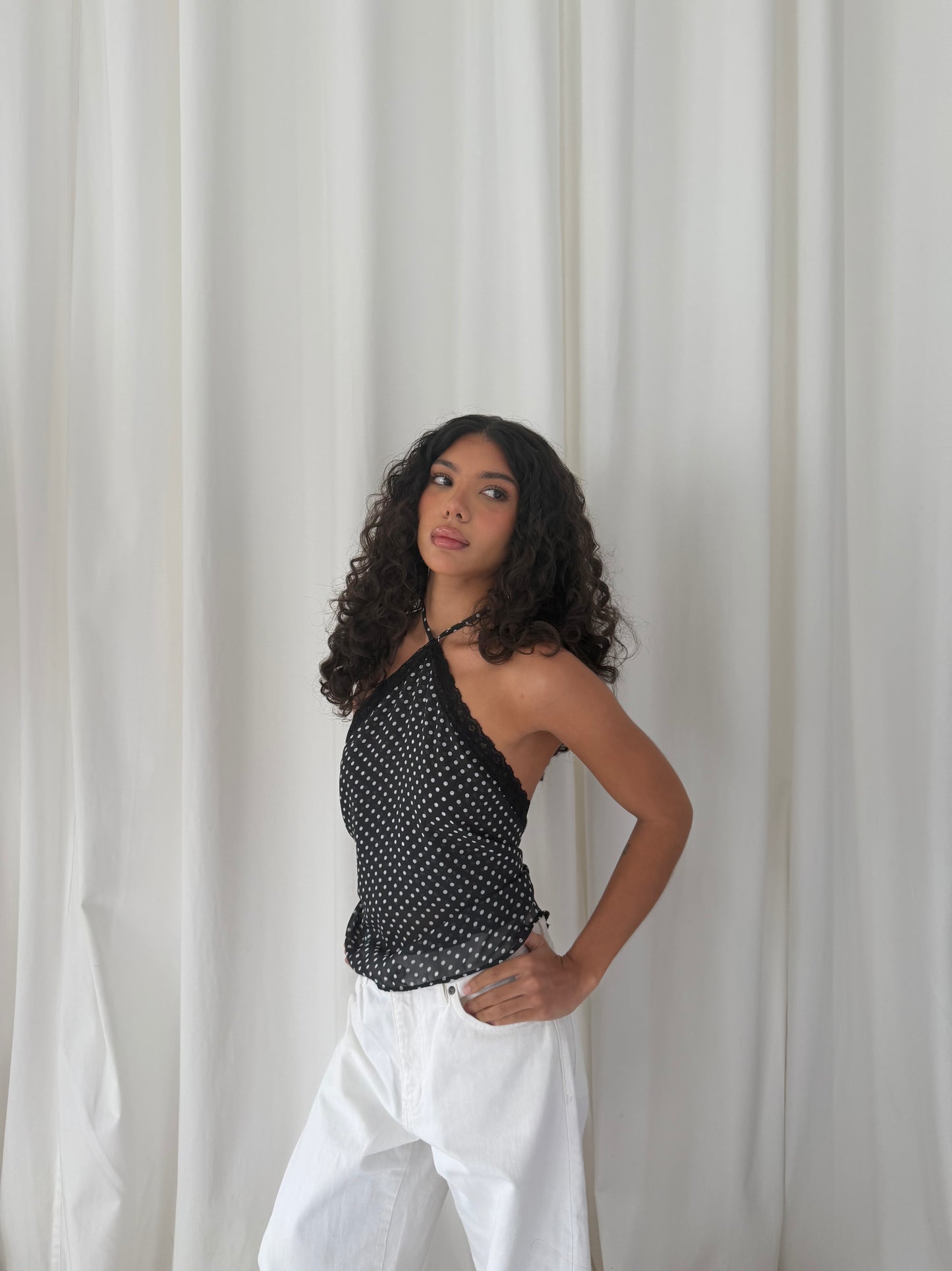 Gabriella Polka Dot Halter