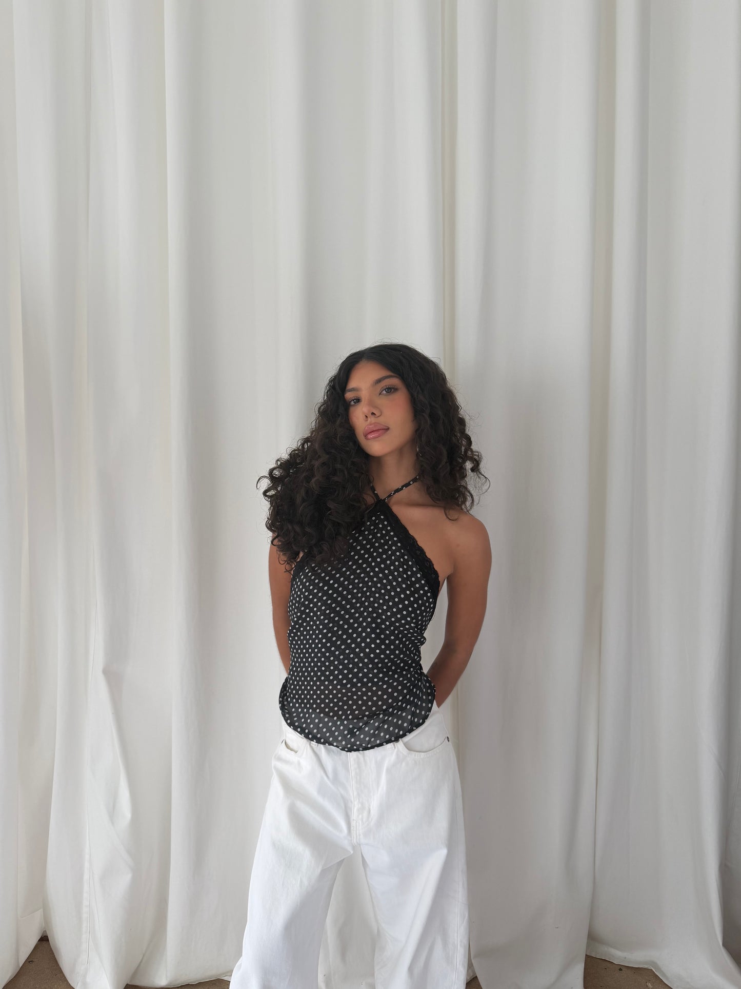 Gabriella Polka Dot Halter