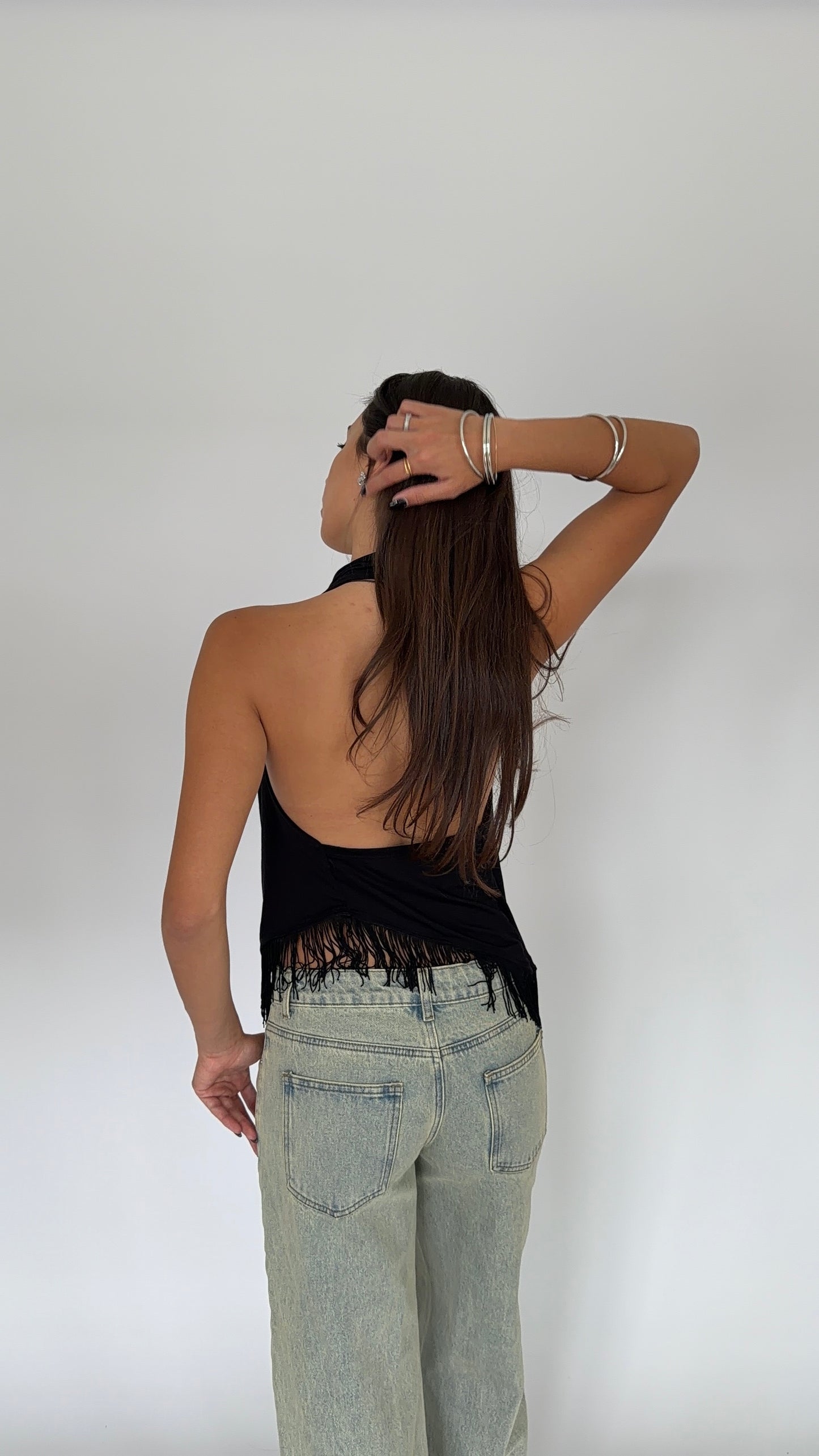 Zara Fringe Halter