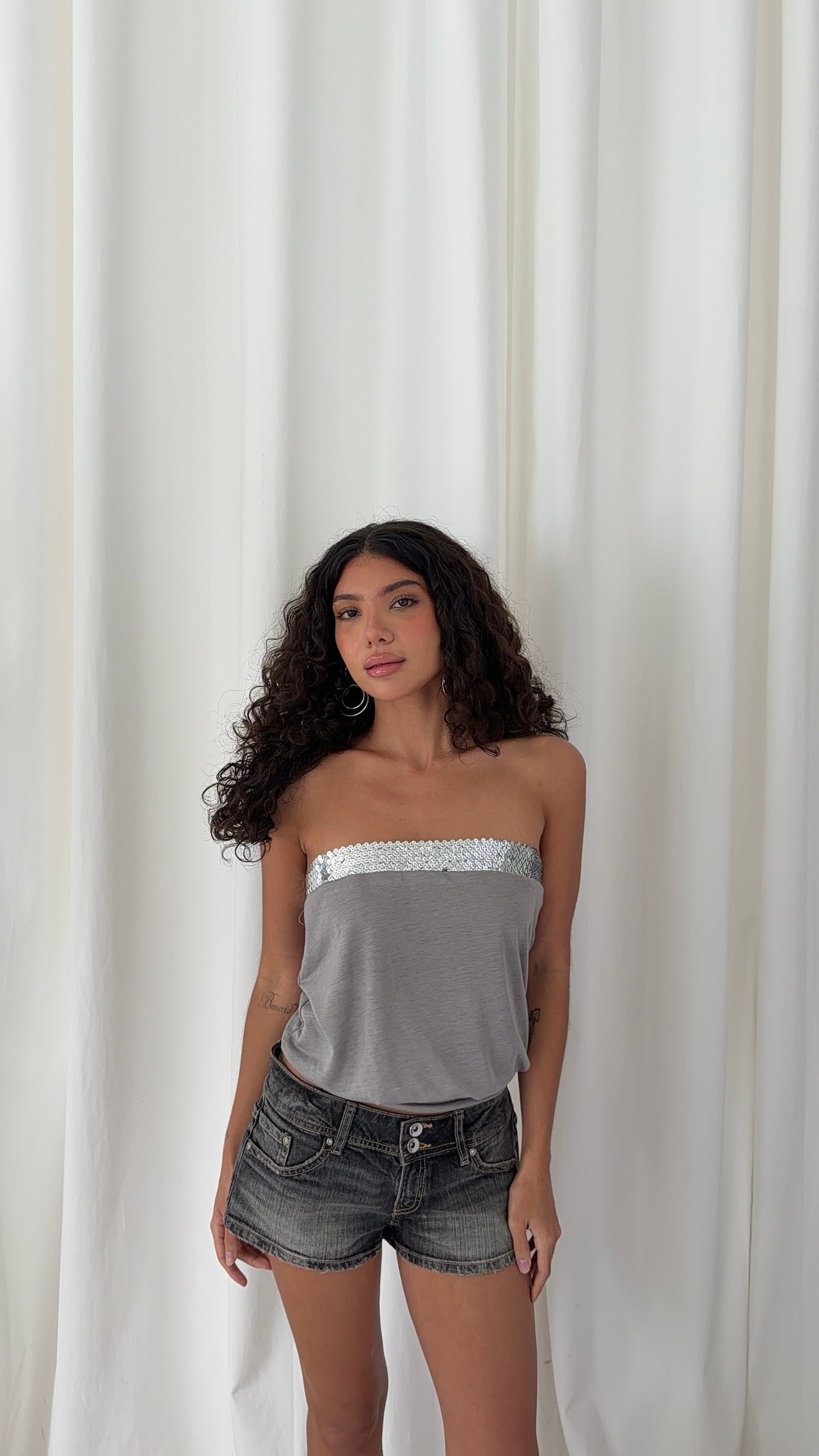Sequin Tube Top